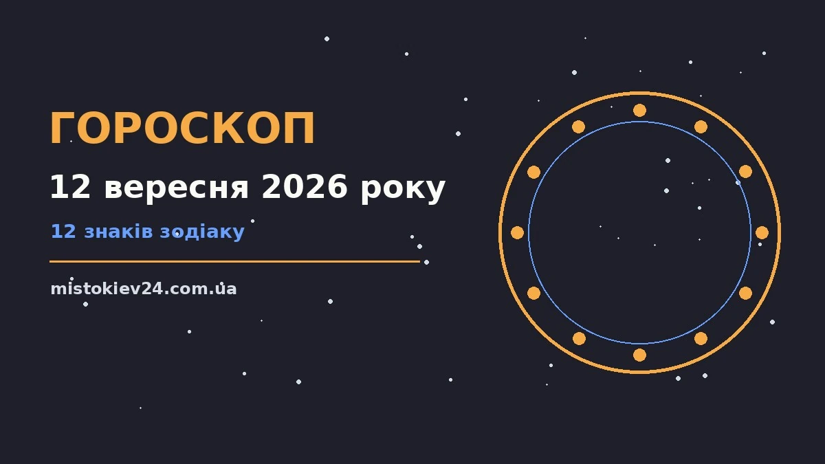 Гороскоп на 12 вересня 2026 року: на що звернути увагу для планів і важливих справ