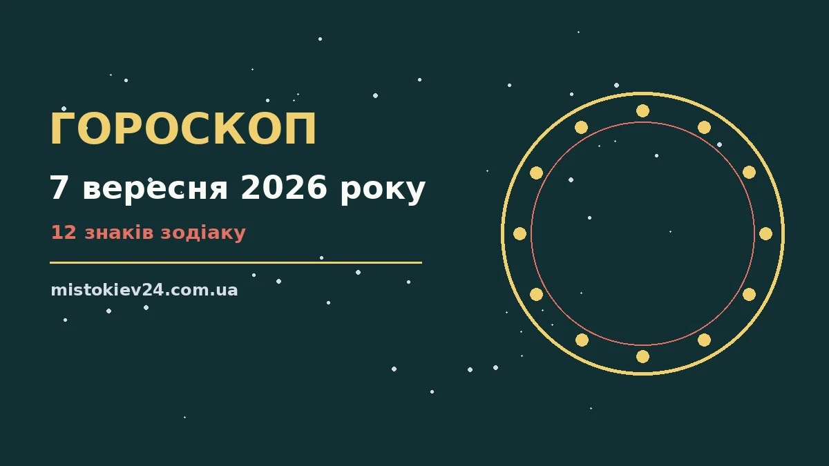 Гороскоп на 7 вересня 2026 року: на що звернути увагу для планів і важливих справ