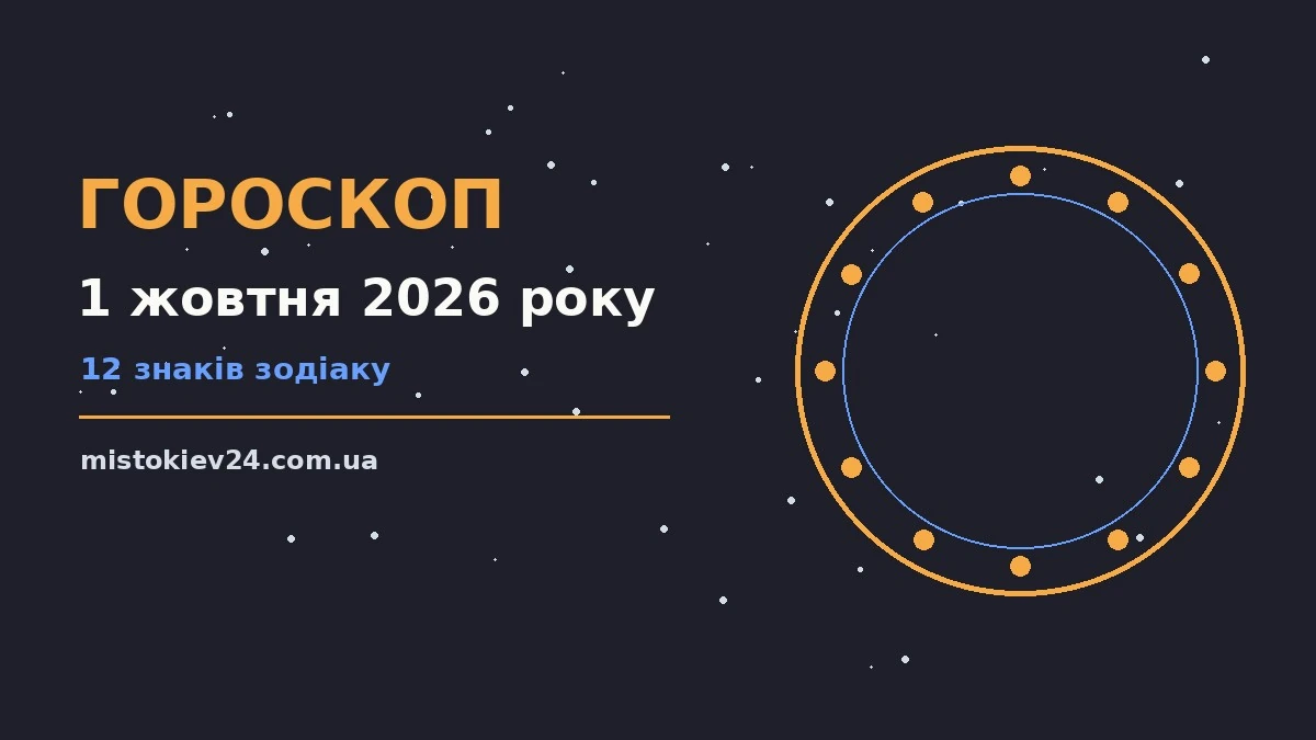 Гороскоп на 1 жовтня 2026 року: на що звернути увагу для планів і важливих справ