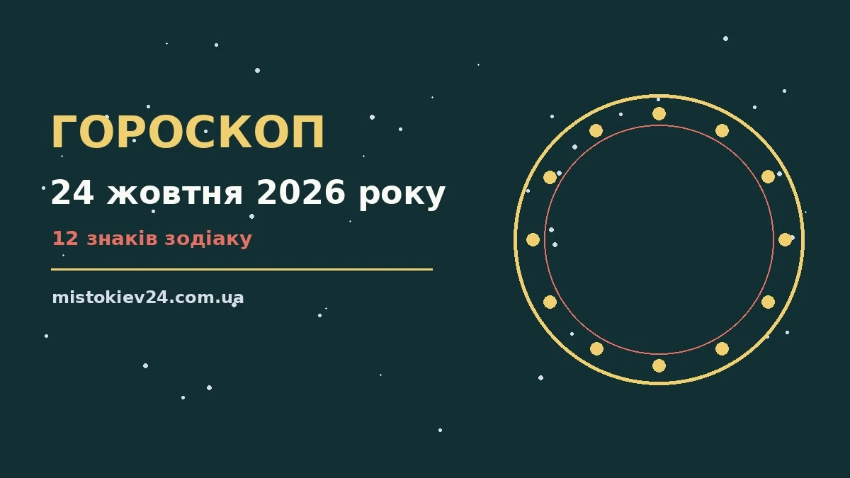 Гороскоп на 24 жовтня 2026 року: на що звернути увагу для планів і важливих справ