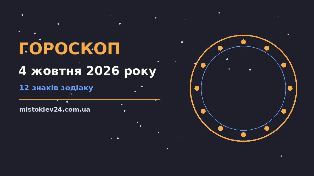 Гороскоп на 4 жовтня 2026 року: на що звернути увагу для планів і важливих справ